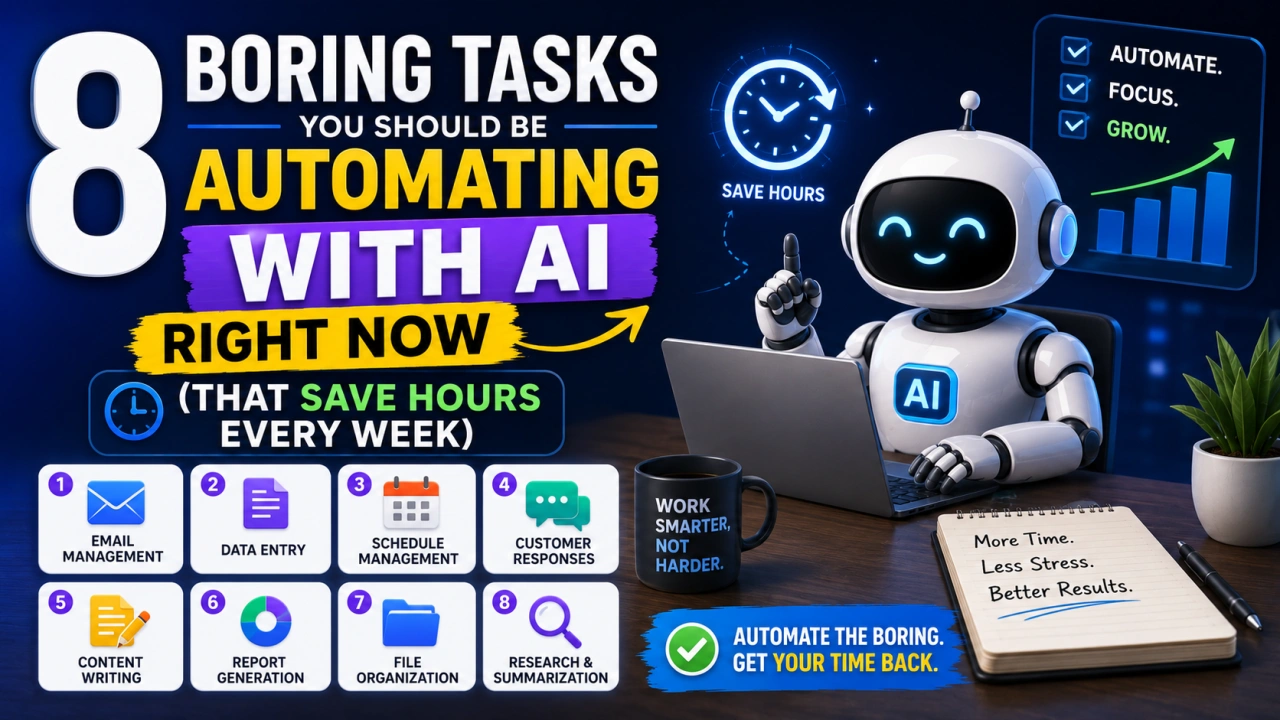 8 Boring Tasks You Should Be Automating With AI Right Now (That Save Hours Every Week)