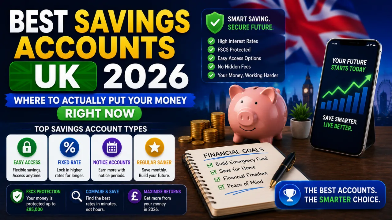 Best Savings Accounts UK 2026: Where to Actually Put Your Money Right Now