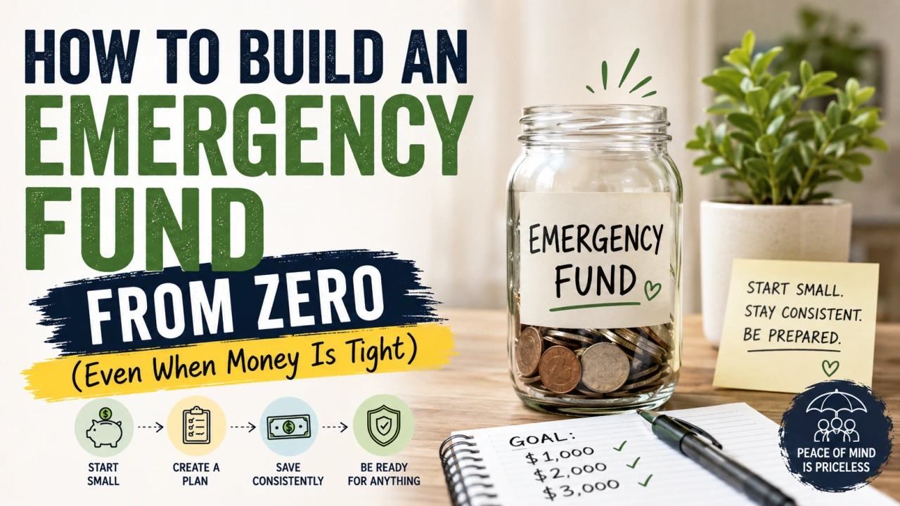 How to Build an Emergency Fund From Zero (Even When Money Is Tight)