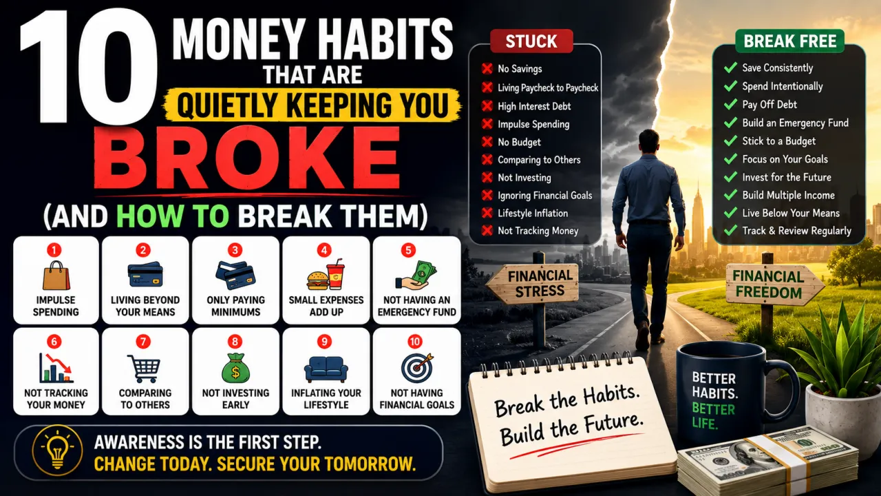 10 Money Habits That Are Quietly Keeping You Broke (And How to Break Them)
