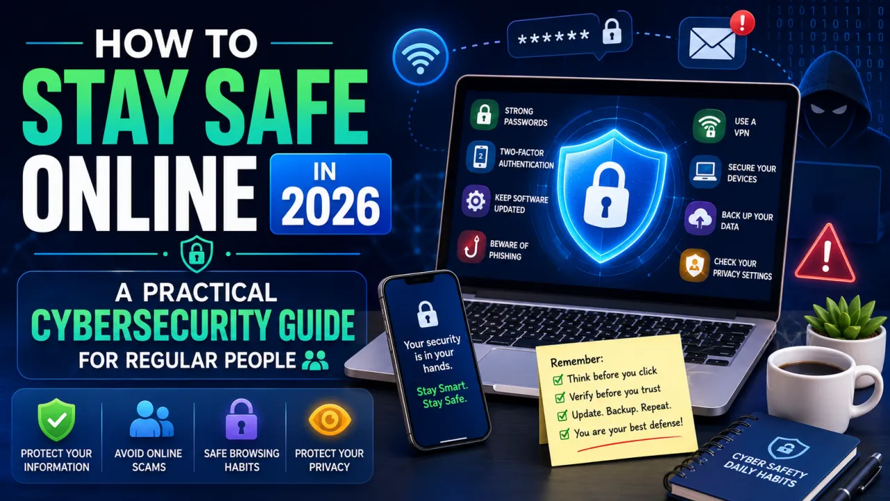 How to Stay Safe Online in 2026: A Practical Cybersecurity Guide for Regular People