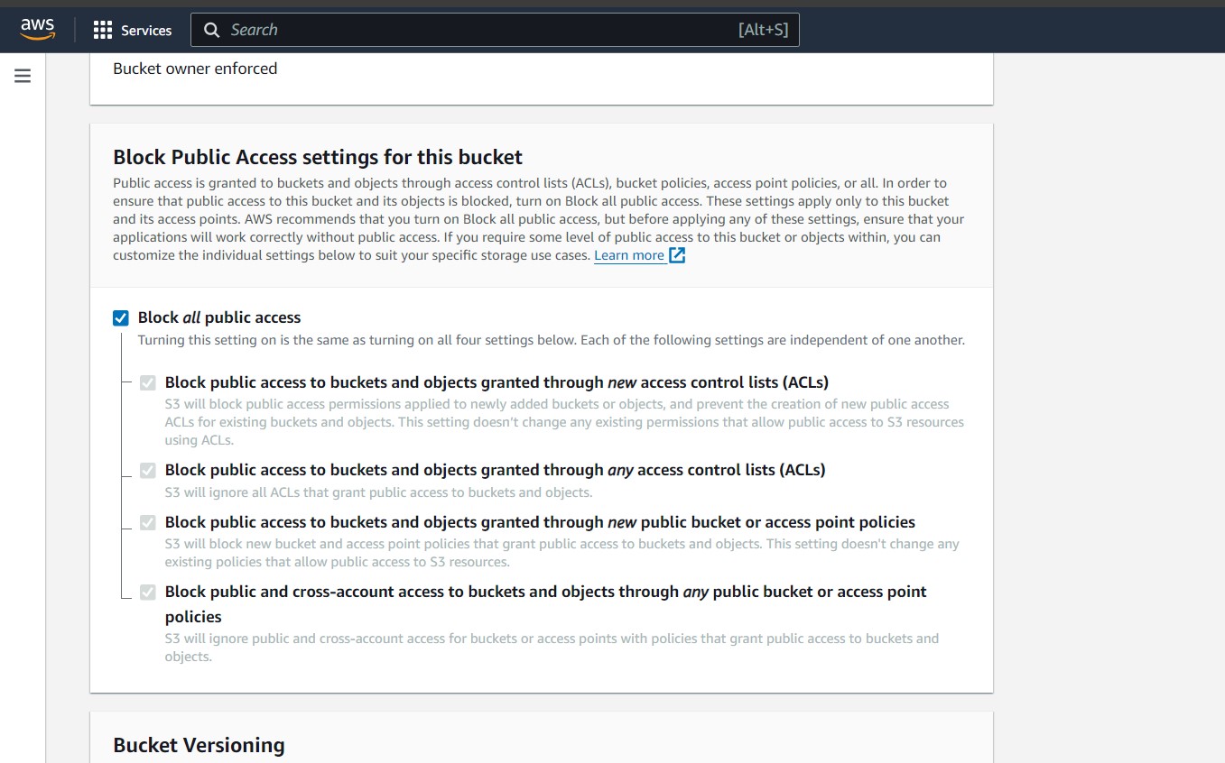 AWS S3 bucket